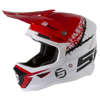 Kids SHOT Furious Storm Red White Glossy Kids