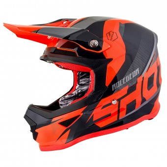 Kids SHOT Furious Ultimate Black Neon Orange Kid