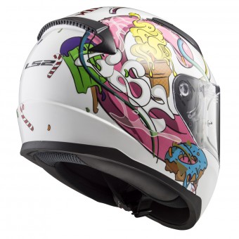 LS2 Rapid Mini Crazy Pop White Pink FF353J