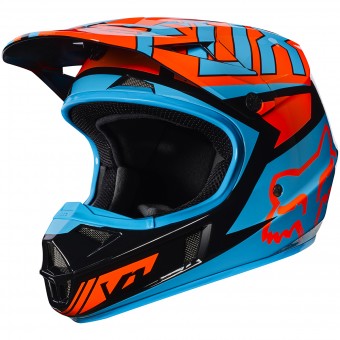Kids FOX V1 Falcon Black Orange Child 016