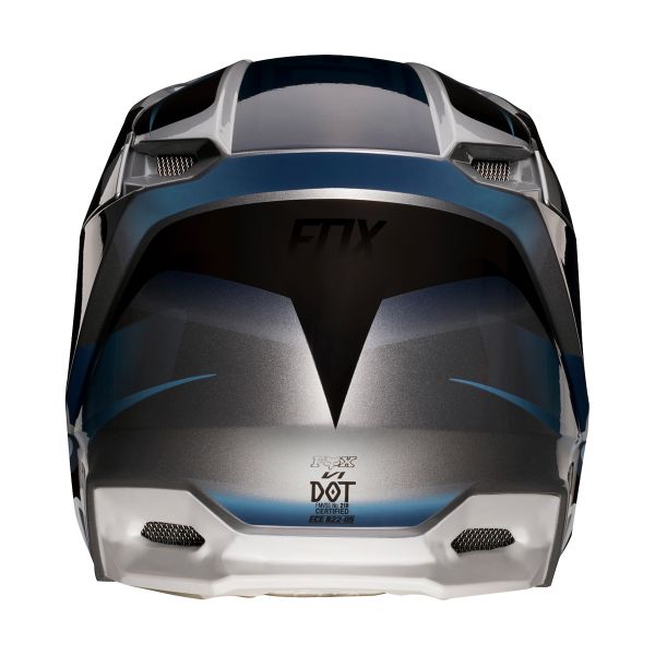 FOX V1 Motif Blue Grey Kid