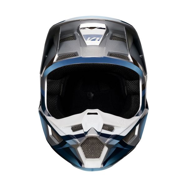 FOX V1 Motif Blue Grey Kid