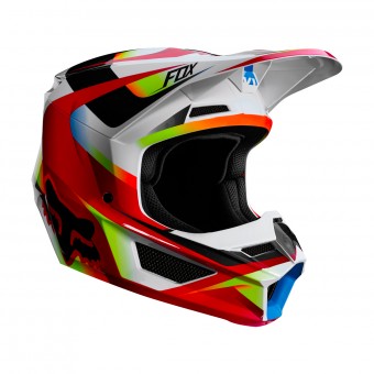 Kids FOX V1 Motif Red White Kid