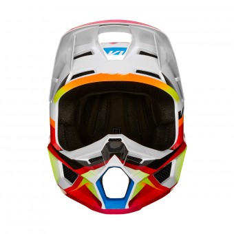 FOX V1 Motif Red White Kid
