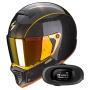 Casque Full Face Scorpion EXO-HX1 Carbon SE Black Gold + Kit bluetooth 5R Lite