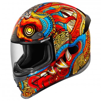 Casque Full Face ICON Airframe Pro Barong Red Casque Full Face ICON Airframe Pro Barong Red