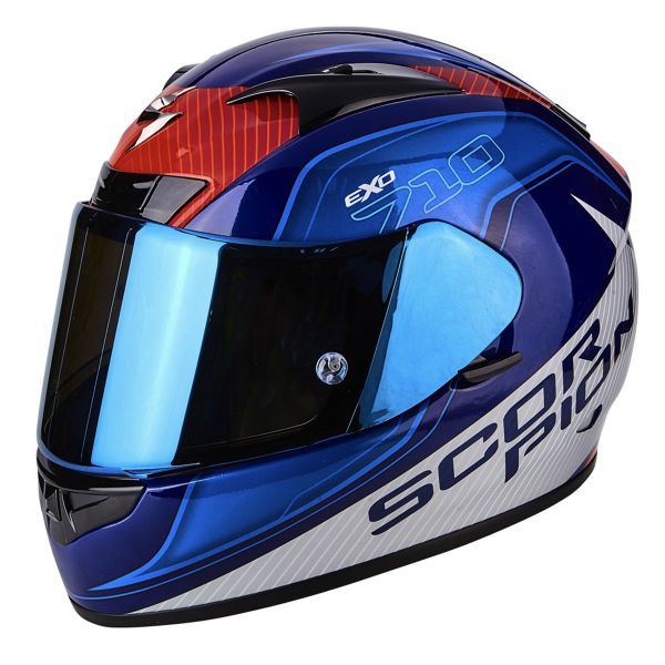 Full Face Scorpion EXO 710 Air Mugello Blue White