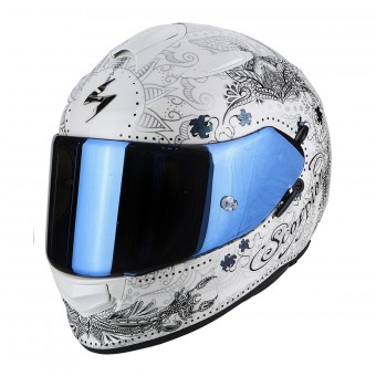 Casque Full Face Scorpion Exo 510 Air Azalea Pearl White Silver Casque Full Face Scorpion Exo 510 Air Azalea Pearl White Silver