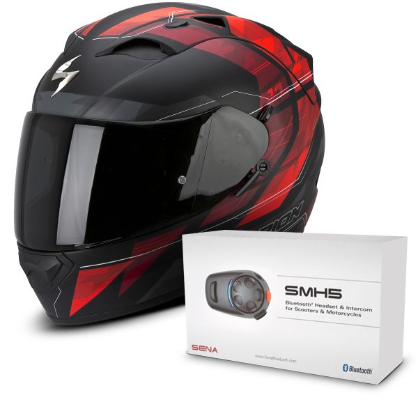 Full Face Scorpion Exo 1200 Air Hornet Matt Neon Red