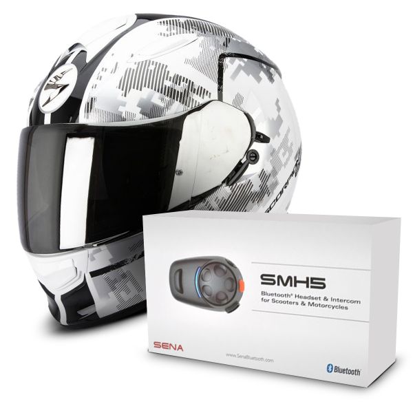 Full Face Scorpion Exo 510 Air Guard White Black