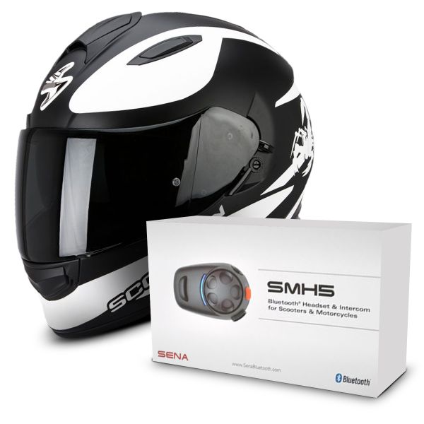 Full Face Scorpion Exo 510 Air Sublim Matt Black White