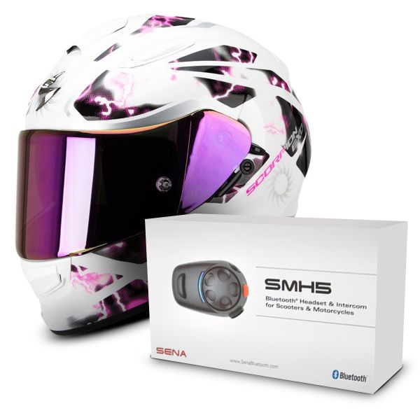 Full Face Scorpion Exo 510 Air Xena Pearl White Pink