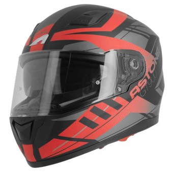 Full Face Astone GT 900 Street Matt Red Black