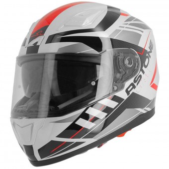 Full Face Astone GT 900 Street White Red