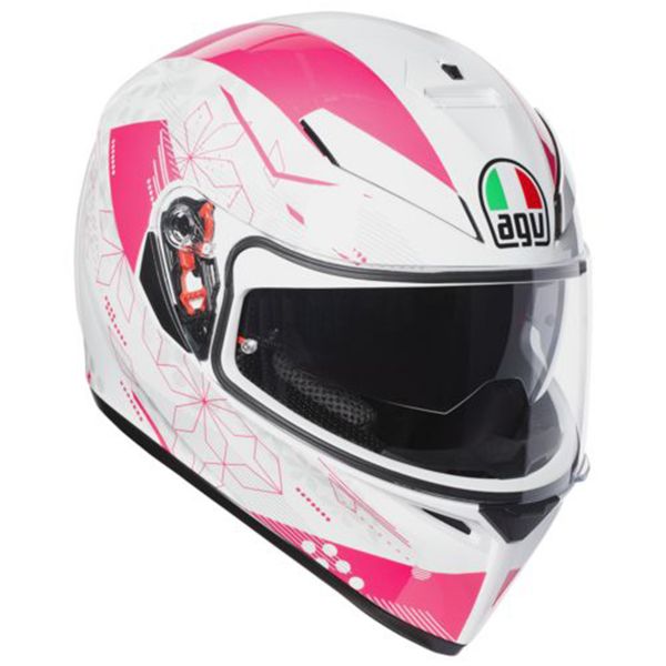 Full Face AGV K3 SV Izumi White Pink