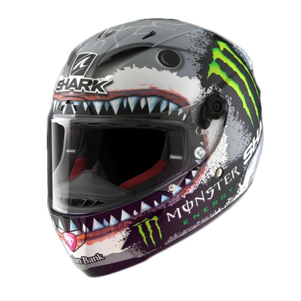Full Face Shark Race-R Pro Replica Lorenzo White Shark
