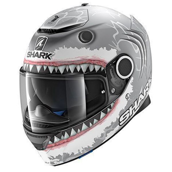 Full Face Shark Spartan Replica Lorenzo White Mat Shark SWA