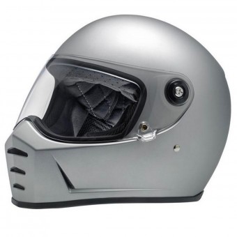 Full Face Biltwell Splitter Flat Silver