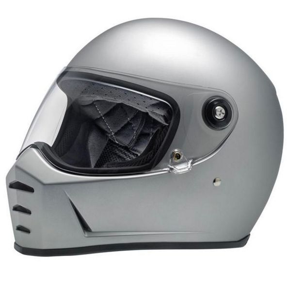 Full Face Biltwell Splitter Flat Silver