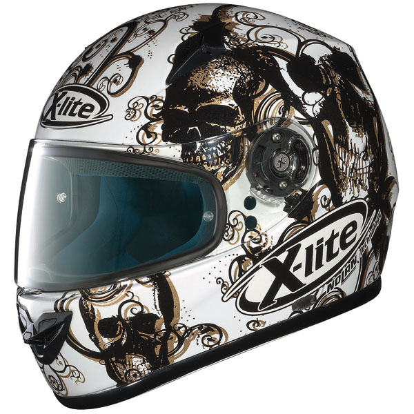 Full Face X-lite X-602 Poisson N Com Metal White Black 30