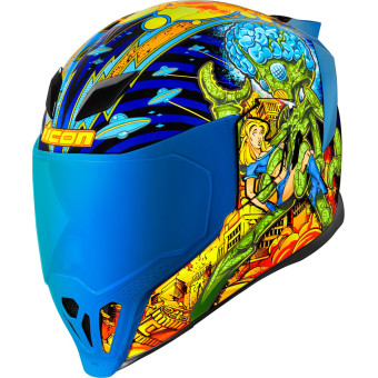 Casque Full Face ICON Airflite Bugoid Blitz Blue Casque Full Face ICON Airflite Bugoid Blitz Blue