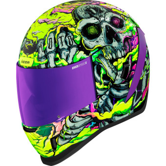 Casque Full Face ICON Airform Hippie Dippy Purple Casque Full Face ICON Airform Hippie Dippy Purple