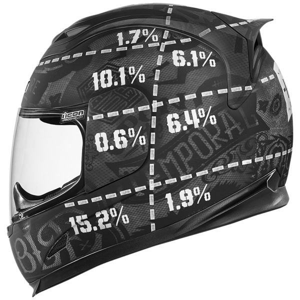 Full Face ICON Airframe Statistic Black