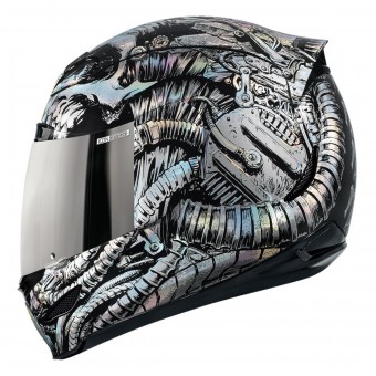Full Face ICON Airmada Bioskull Chrome