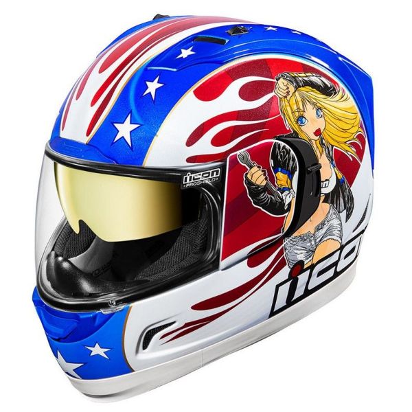 Full Face ICON Alliance GT DC18 Glory Full Face ICON Alliance GT DC18 Glory