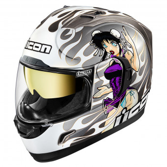 Full Face ICON Alliance GT DL18 Silver