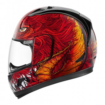 Full Face ICON Alliance Lucifer Red