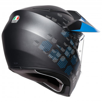 AGV AX-9 Antartica Matt Black Blue