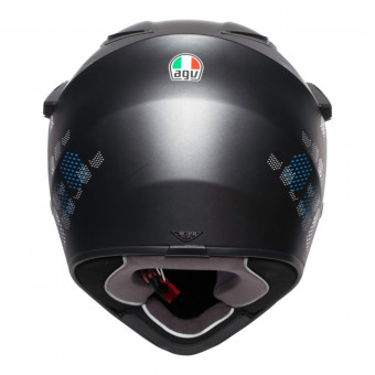 AGV AX-9 Antartica Matt Black Blue