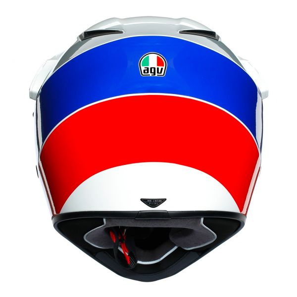 AGV AX-9 Atlante White Blue Red