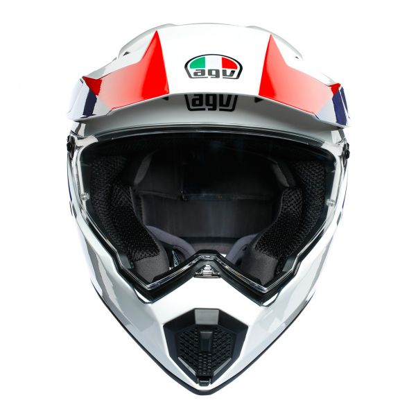 AGV AX-9 Atlante White Blue Red