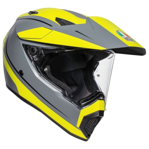 Full Face AGV AX-9 Pacific Road Matt Grey Yellow Black
