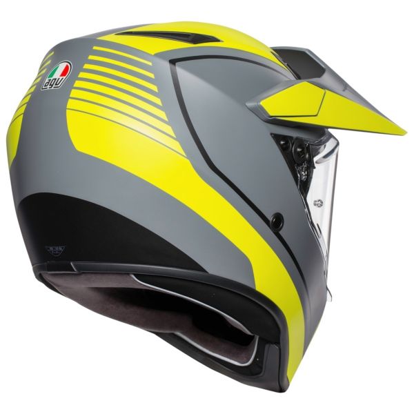 AGV AX-9 Pacific Road Matt Grey Yellow Black