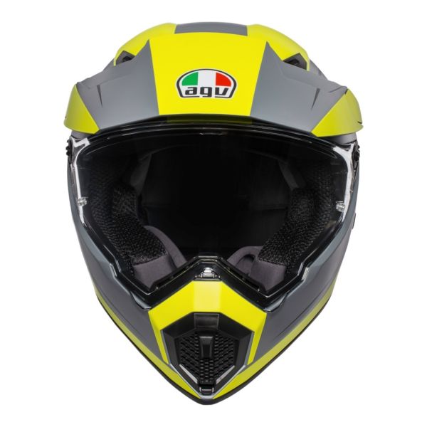 AGV AX-9 Pacific Road Matt Grey Yellow Black