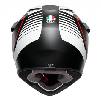 AGV AX-9 Pacific Road Matt Black White Red