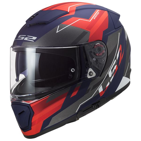 Full Face LS2 Breaker Beta Matt Red Blue FF390