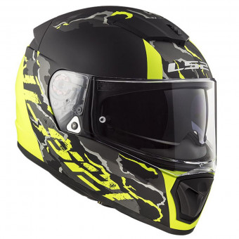 Full Face LS2 Breaker Feline Matt Hi-Vis Yellow FF390
