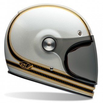Full Face Bell Bullitt Carbon Roland Sands Mojo White Gold