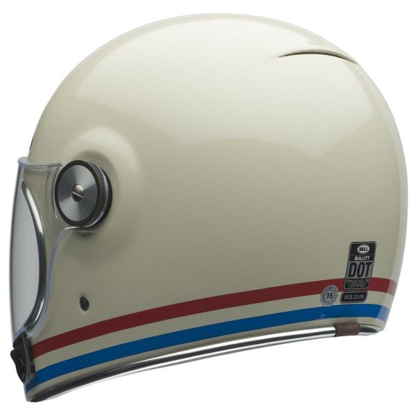 Bell Bullitt Dlx Stripes Pearl White