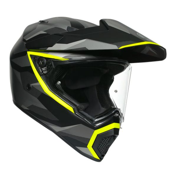 Full Face AGV AX-9 Siberia Matt Black Yellow Fluo