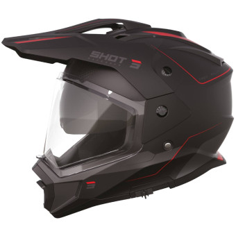 Full Face SHOT Trek Max Vision Rally Black Red Matt