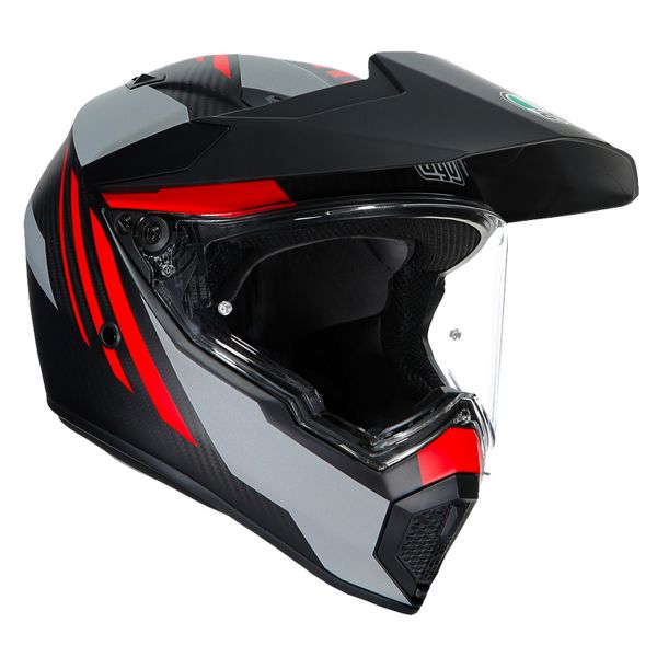 Full Face AGV AX-9 Refractive ADV Matt Carbon Red