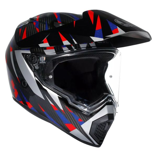Full Face AGV AX9 Steppa Carbon Red Blue Full Face AGV AX9 Steppa Carbon Red Blue