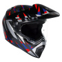 Casque Full Face AGV AX9 Steppa Carbon Red Blue