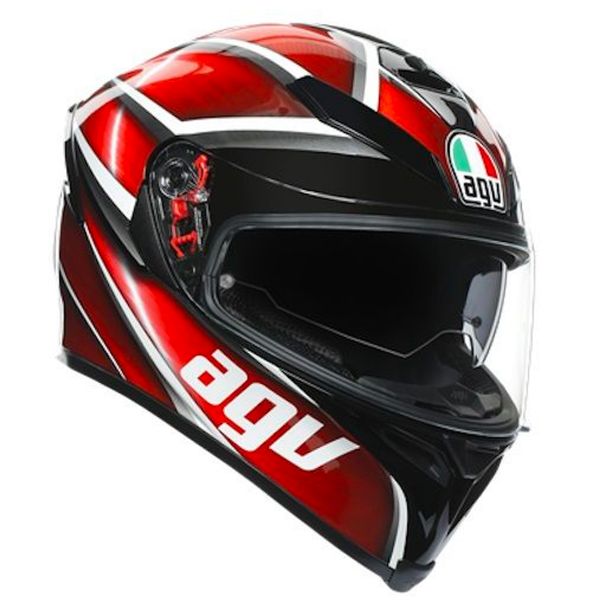 Full Face AGV K-5 S Tempest Black Red