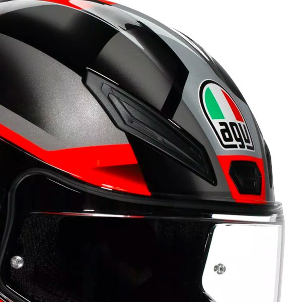 AGV K1 S Fastlap Black Grey Red